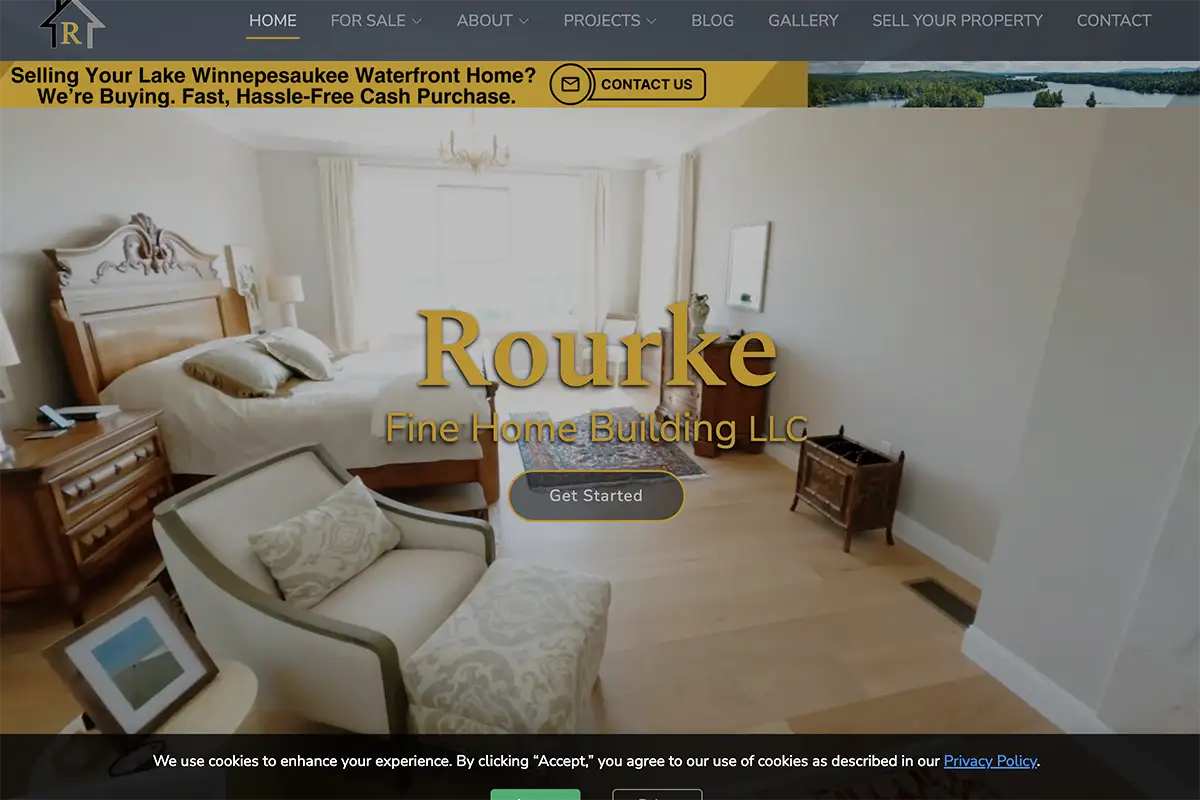 Rourke Builders website